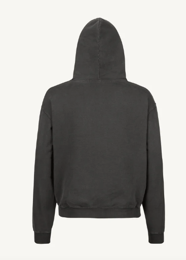 HOODIE FRENCH TERRY WASHED BLACK
