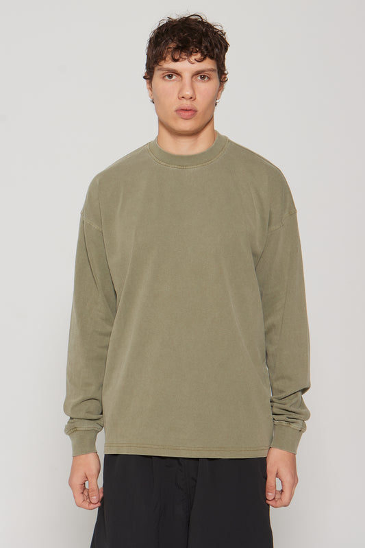 LONGSLEEVES WASHED GREEN