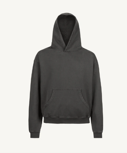 HOODIE FRENCH TERRY WASHED BLACK