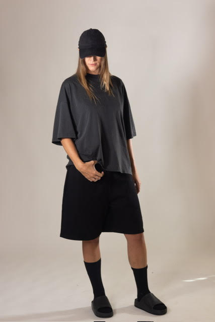 OVERSIZED FIT TEE WASHED DARK GREY