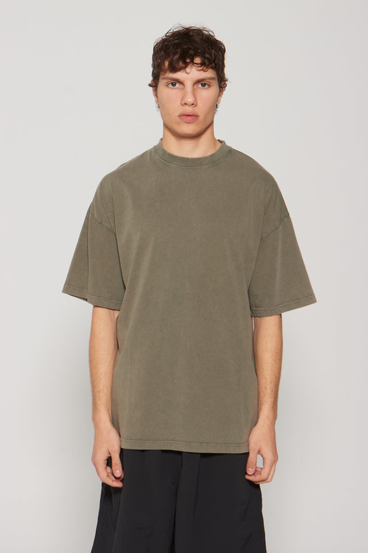 OVERSIZED TEE FIT WASHED GREEN