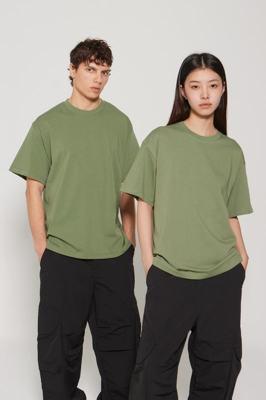 RELAXED FIT MILITARY GREEN
