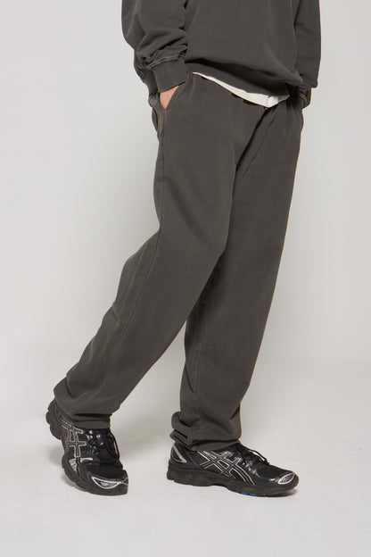 SWEATPANTS STRAIGHT CUT WASHED GREY