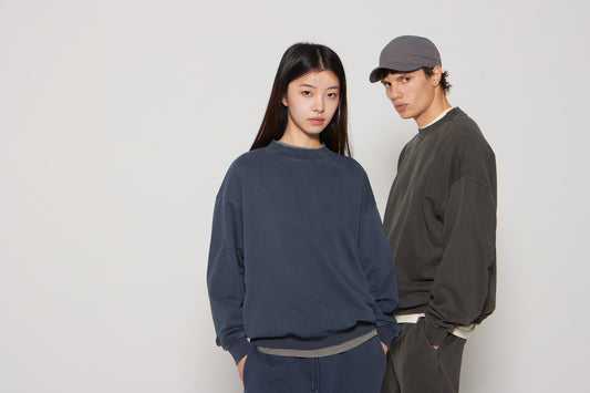 SWEATSHIRT WASHED GREY